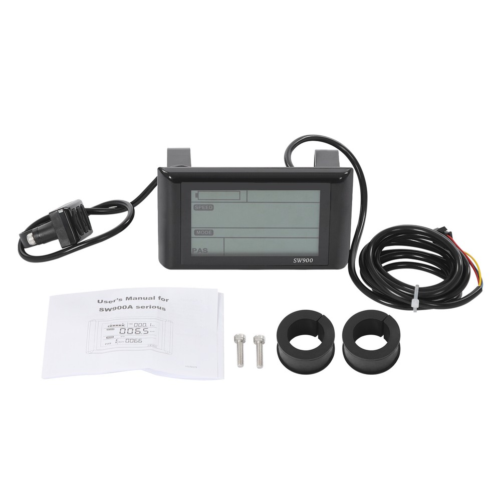 LCD Display Electric Bicycle Display Screen E-Bike Screen Rectangle10*6cm