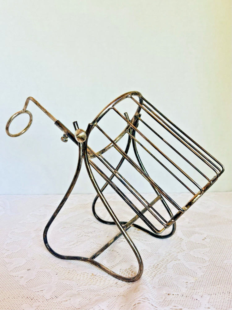 Antique Gorham Silver Plate Wine Bottle Holder Pourer Adjustable Handle