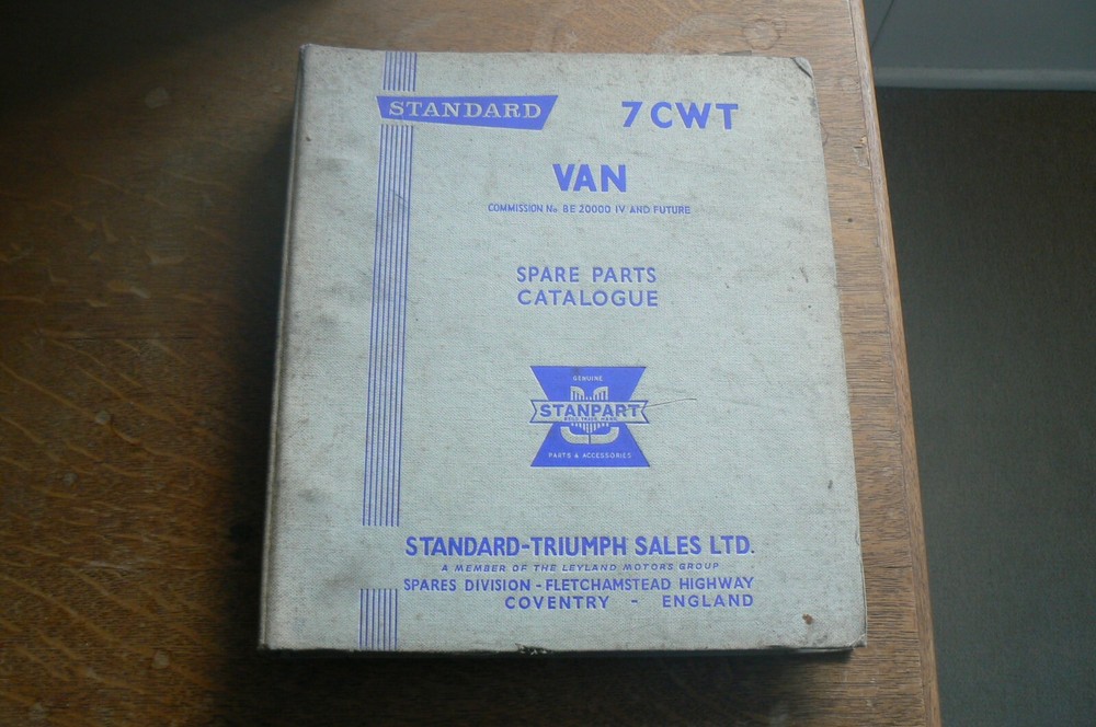 Standard 7CWT Van Spare Parts Catalogue