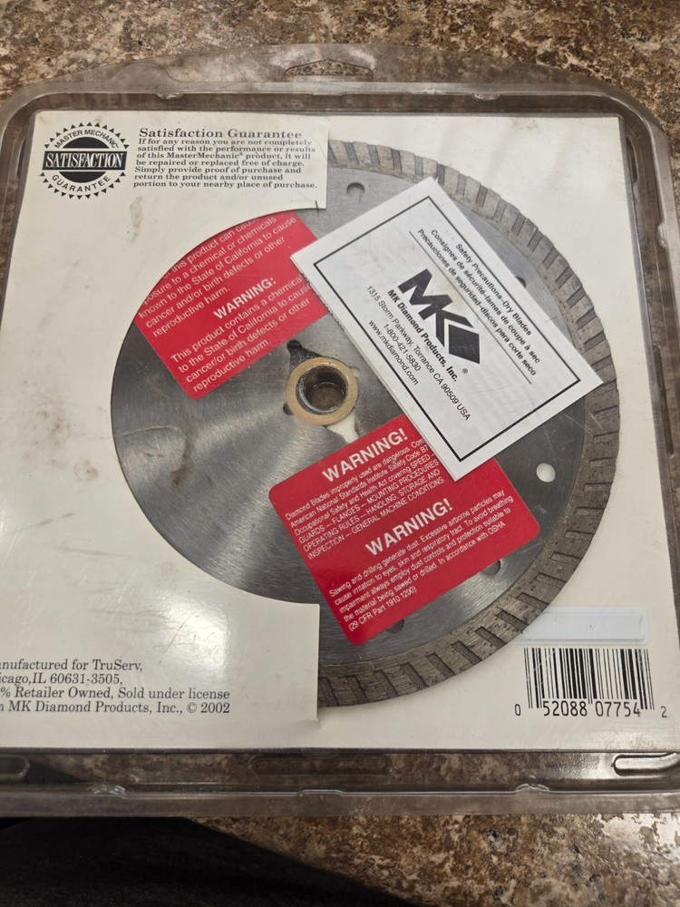 Master Mechanic 7" Diamond blade