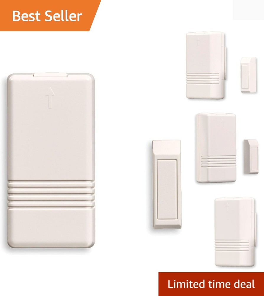 Wireless White Door/Window Sensor with Magnet - Smart Home Security Solution