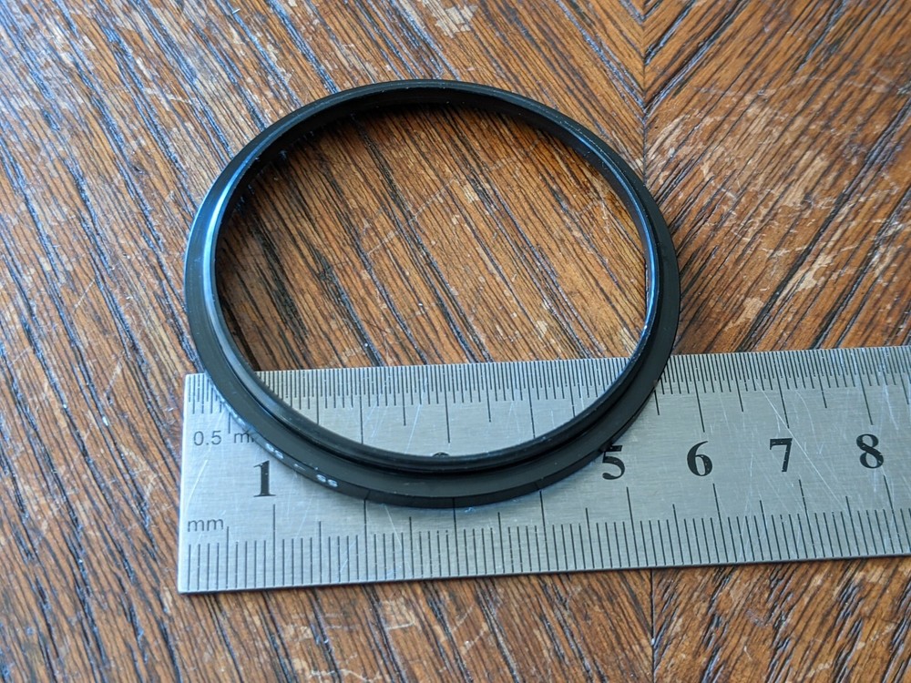 Step-up filter adapter ring 55mm - 58mm