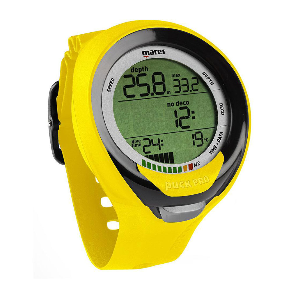 Open Box Mares Puck Pro Plus Scuba Dive Computer-Yellow / Black