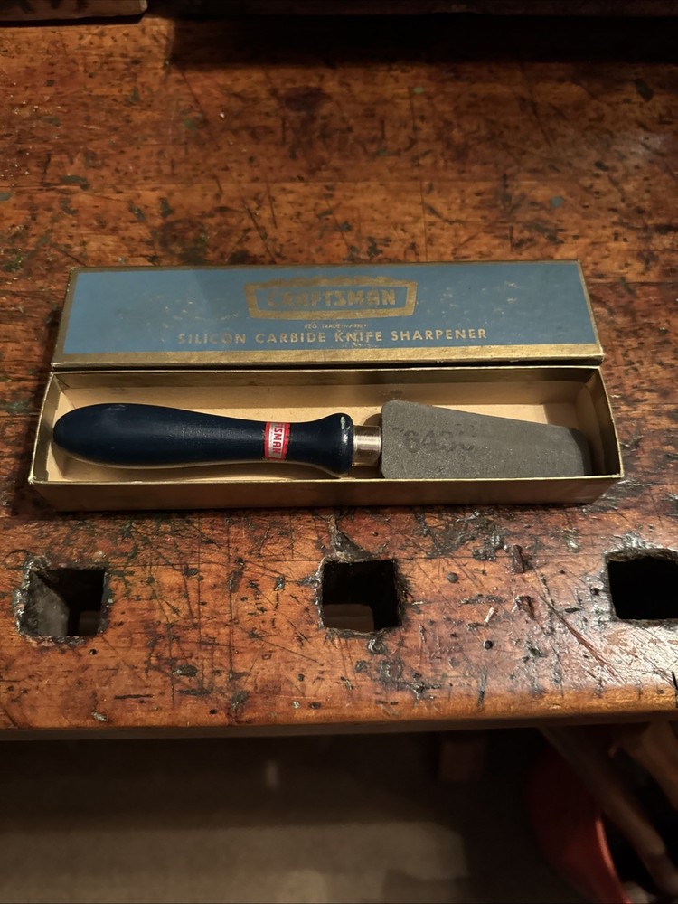 Craftsman Knife Sharpener Vintage Silicon Carbide