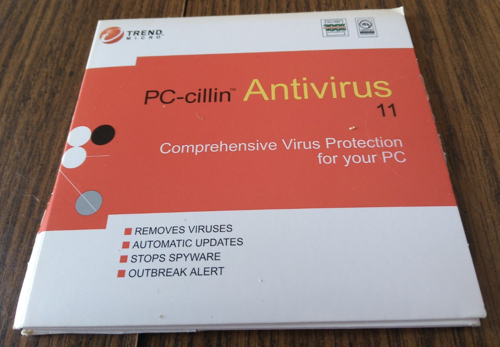 PC-cillin Antivirus 11 Security Software Trend Micro Windows XP