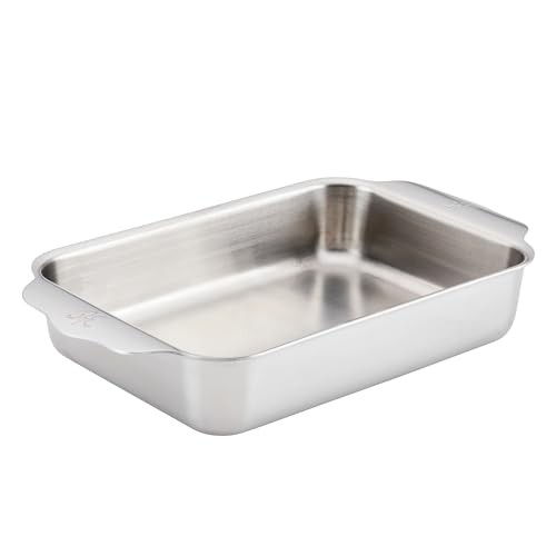 OvenBond Provisions - Tri-Ply Stainless Steel Small Rectangular Baking Pan (7