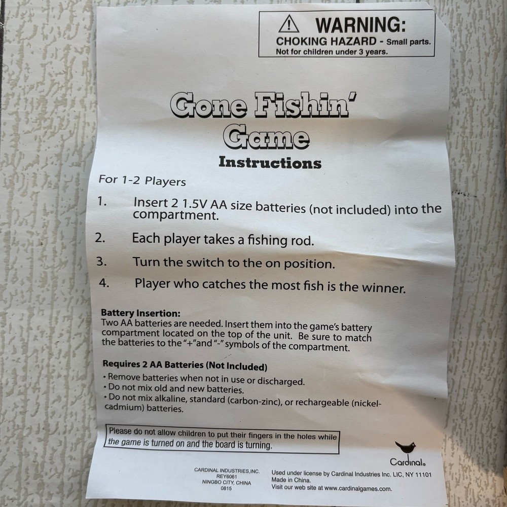 Gone Fishin' Board Game