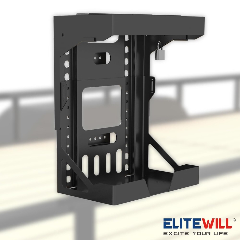 Adjustable Back Pack Sprayer Blower Rack for Open & Enclosed Landscape Trailer