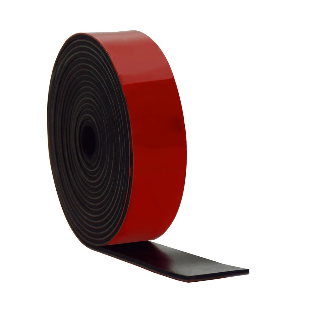 Solid Neoprene Rubber Strips with Adhesive Backing 1/16 .062" Thick x 1" Wide...