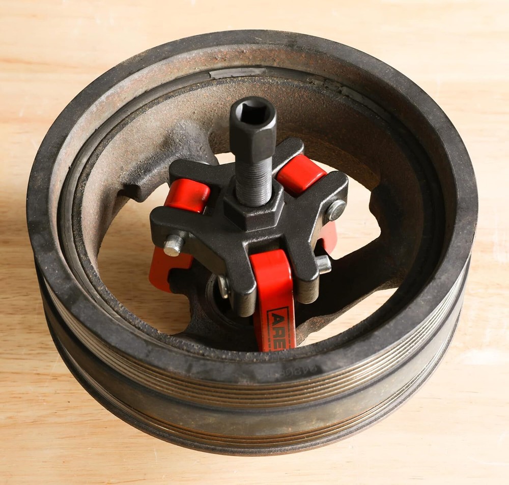 ARES 71002 - Harmonic Balancer Puller Kit - Adjustable 3-Jaw Puller Fits Most...