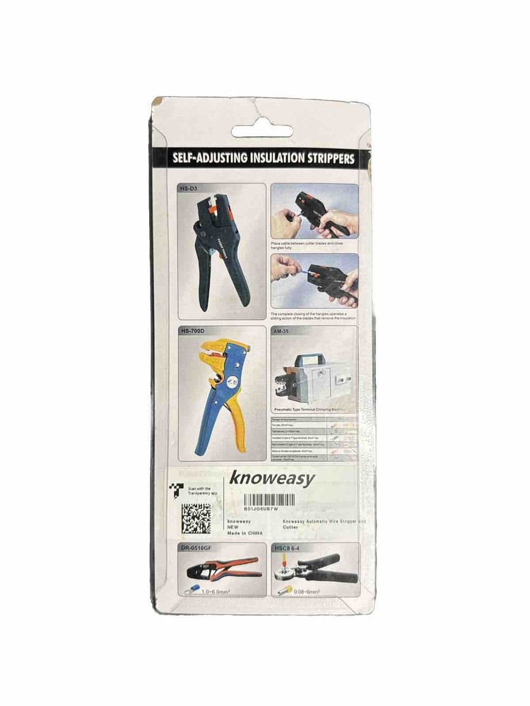 Knoweasy Automatic Wire Stripper And Cutter, Heavy Duty Stripping Tool New (B6)
