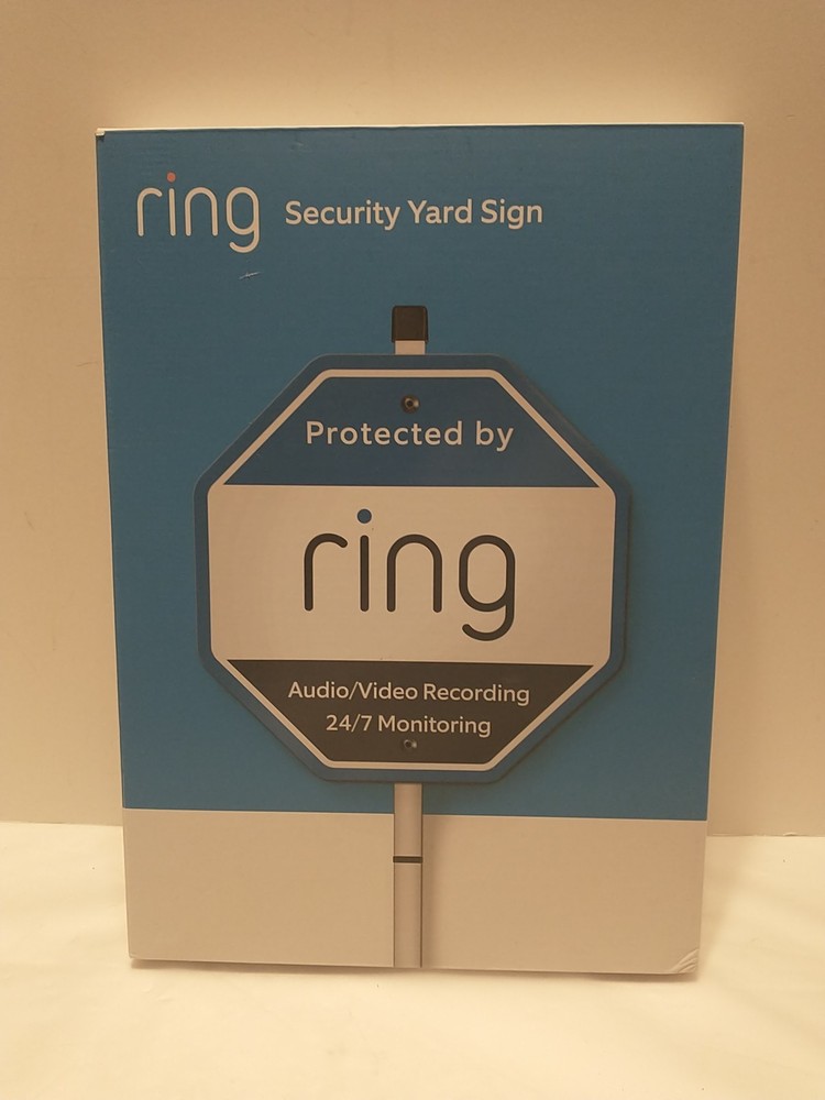 Ring Security Yard Sign Open Box Read Desc See Pics