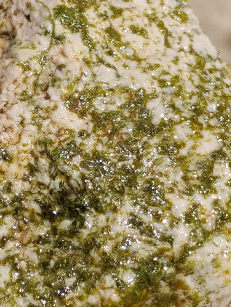 Epidote Specimen Rough Specimen Crystalized