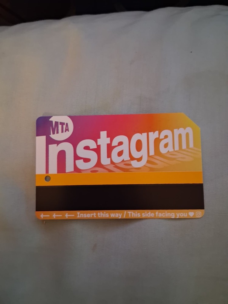 Instagram, Metrocard, Version 1- Mint condition