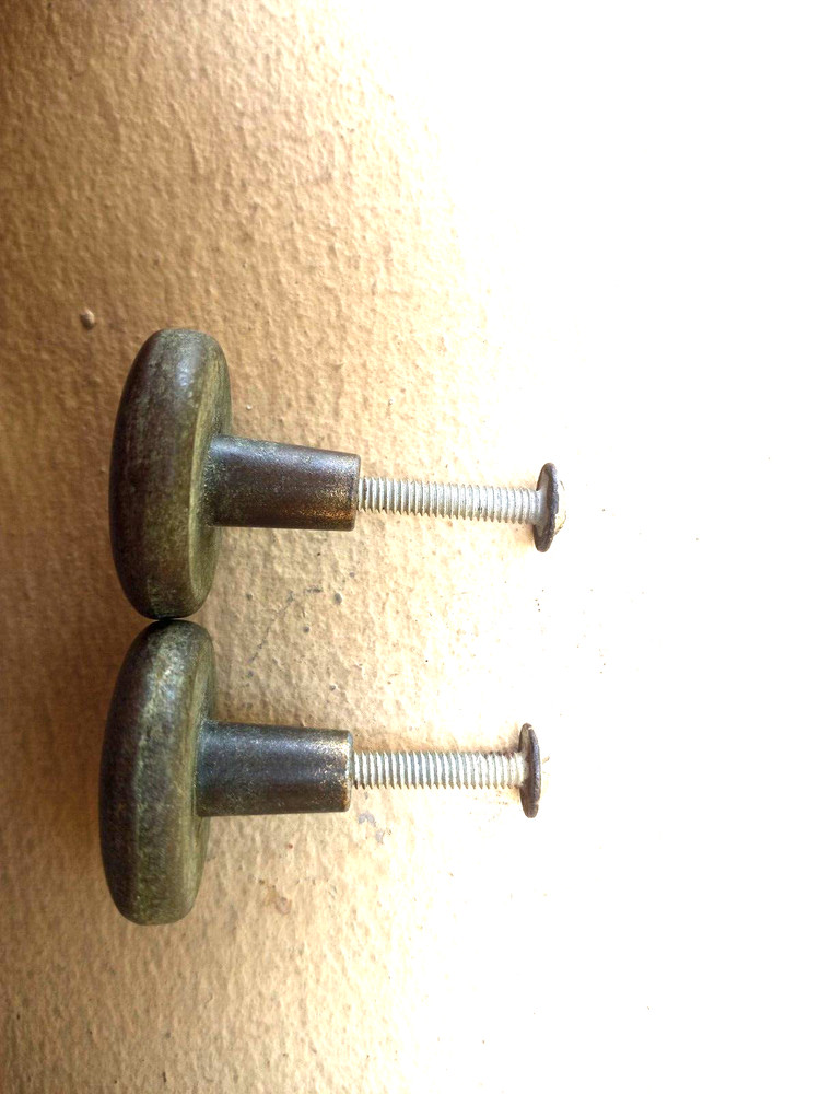 CABINET or drawer Hardware SOLID BRASS KNOB handle KEELER BRASS CO.