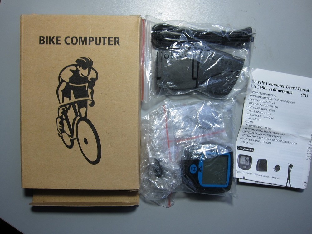 Bike Computer Wireless Odometer Waterproof IPX7 Bicycle Computer LCD Display NEW