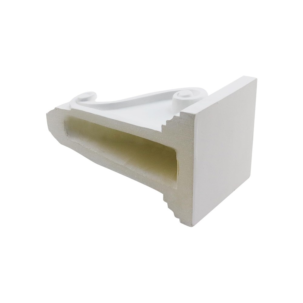 PU Corbel Decorative Ceiling Corner SelfAdhesive Shelf Bracket White Scroll