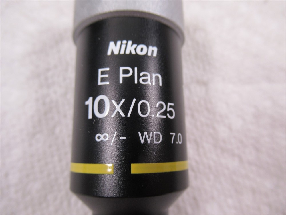 Nikon E Plan 10x Microscope Objective Lens Eclipse Series Brightfield Microscopy