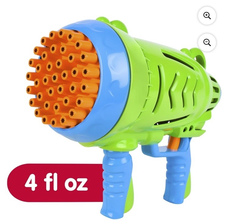 Play Day Bubble Barrage Blaster 3 Pieces Includes 4oz Solution & Drip Tray