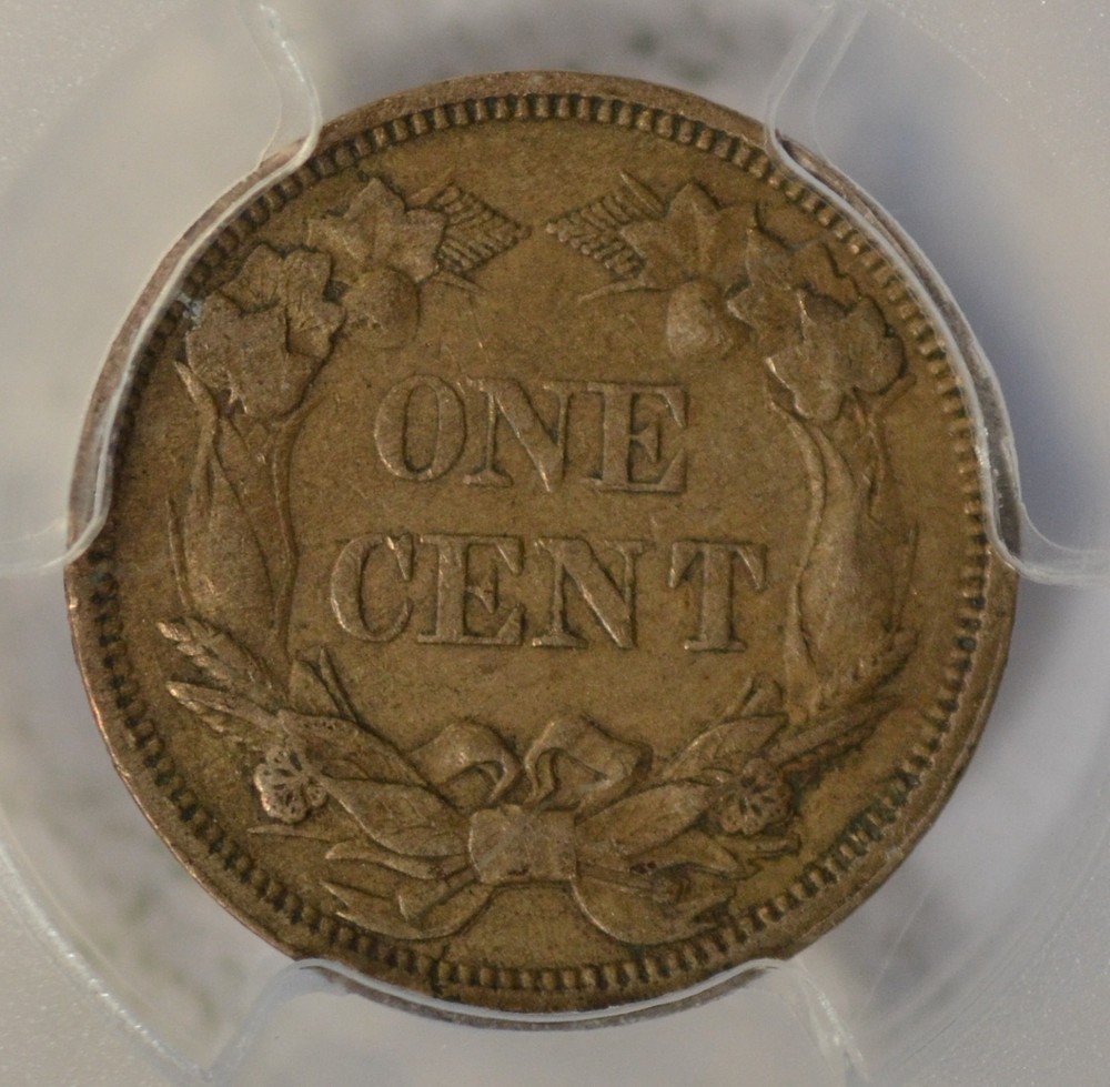 1858 Flying Eagle cent, PCGS XF40
