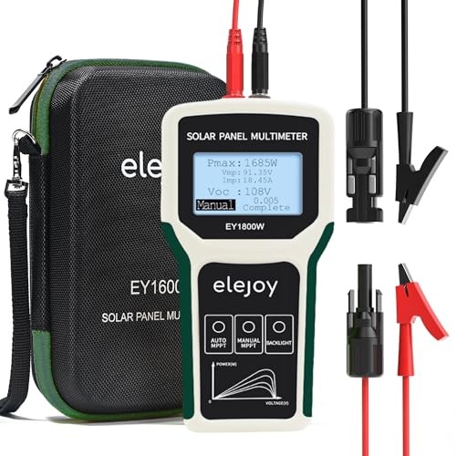 EY1800W Solar Panel Tester Multimeter, DC/AC Solar Panel Watt Meter,