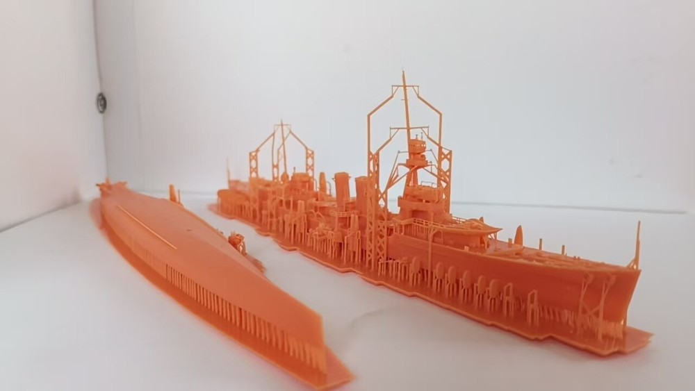 3D printed 1/700 UK D-classlight cruiser model unpainted kit-