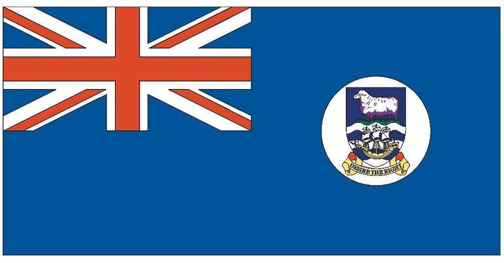 Falkland International Flag Sticker Decal