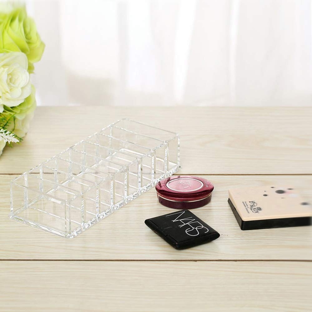2 Pcs Clear Acrylic Compact Organizer Blushes Highlighters Eyeshadow Makeup O...