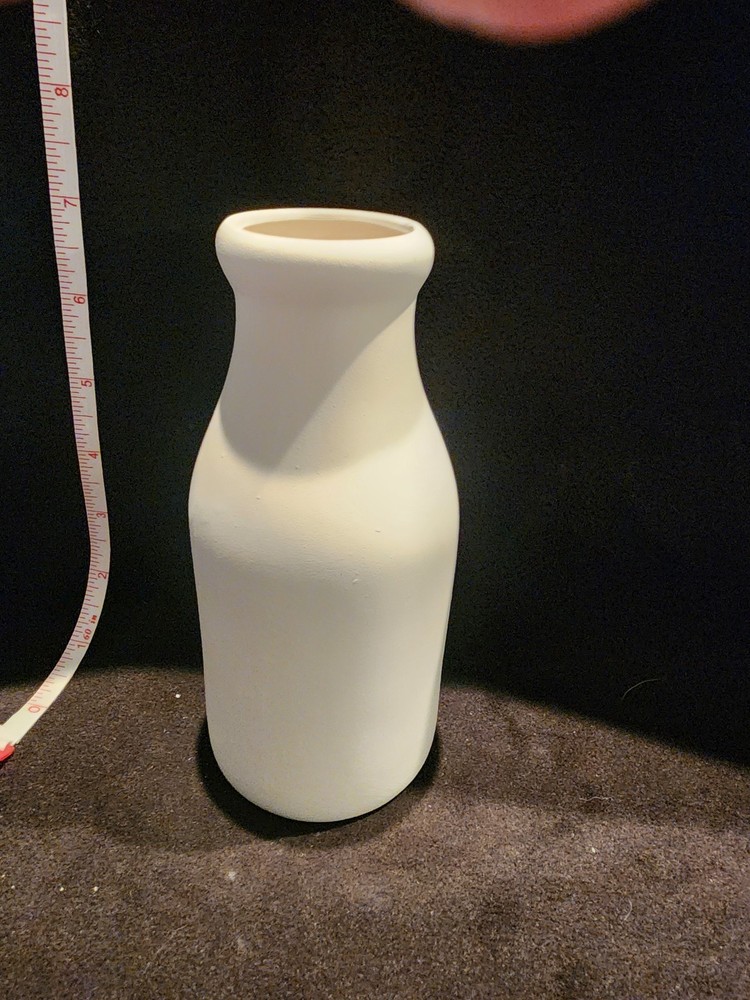 Ready to Paint Ceramic Bisque Decorative Milk Jar