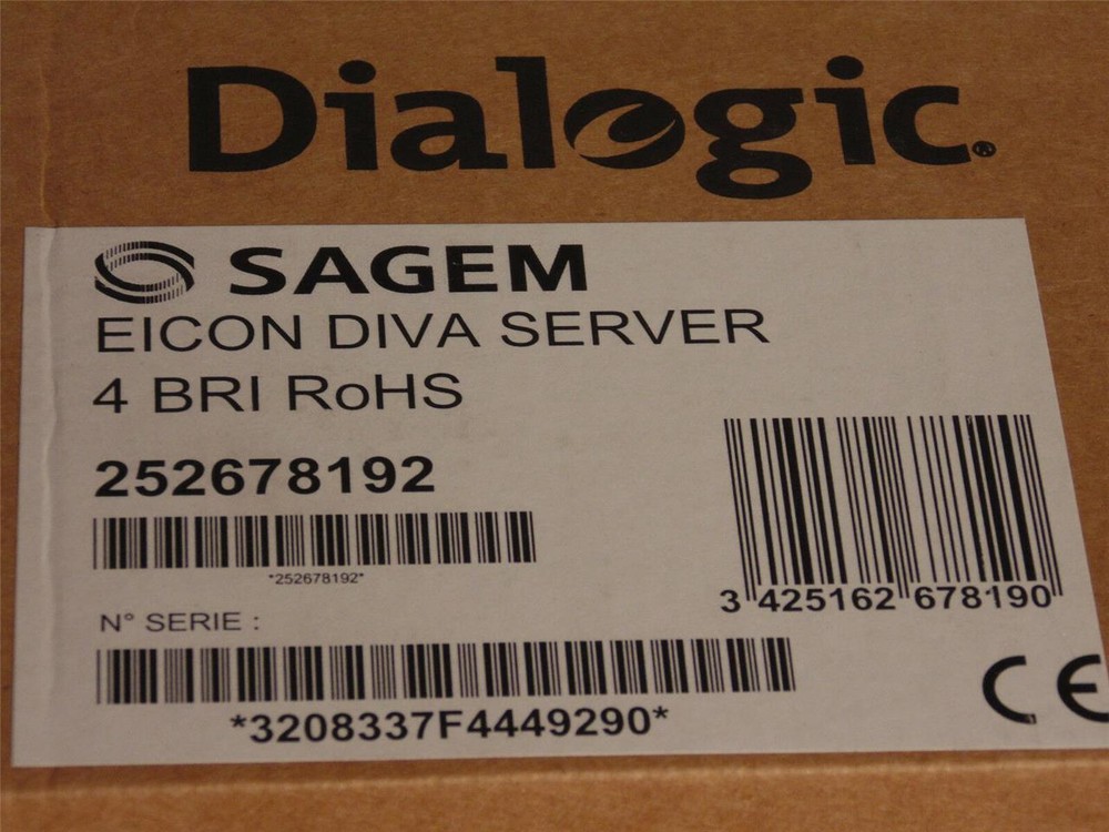 DIALOGIC SAGEM EICON (305-486) Diva 4BRI-8 v2