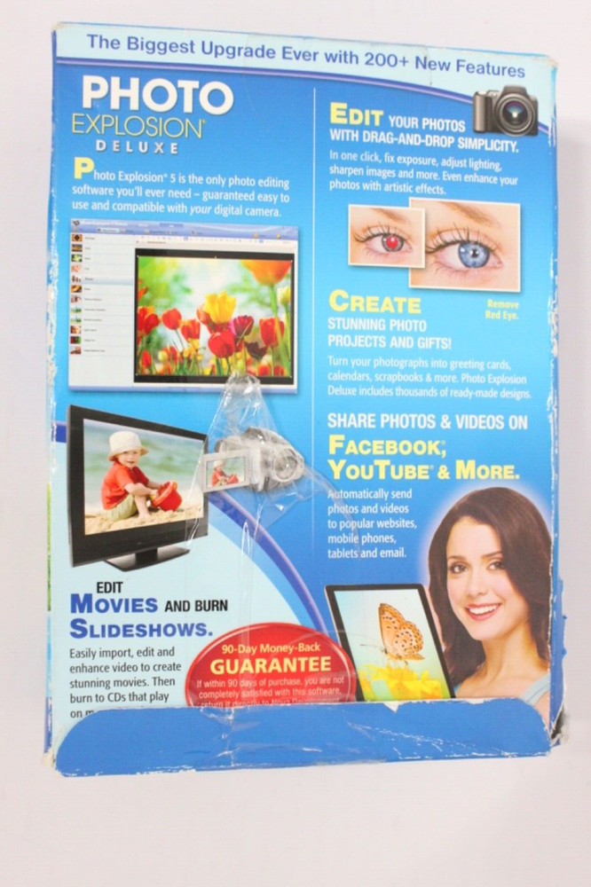 Photo Explosion Deluxe Version 5 for PC Windows - Open Box
