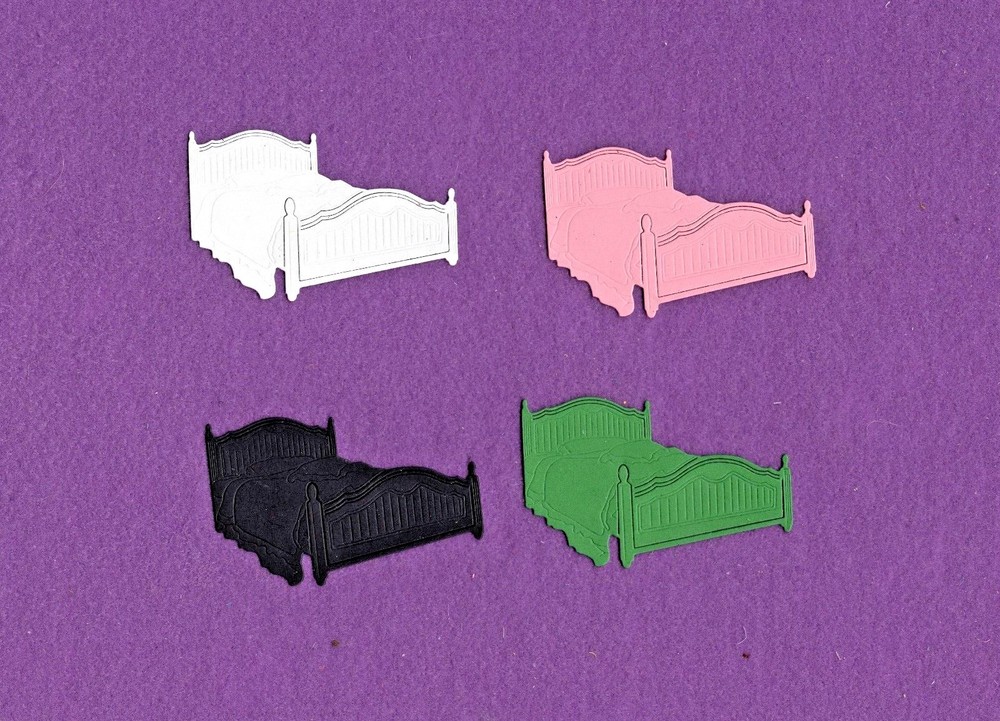 BED die cuts scrapbook cards