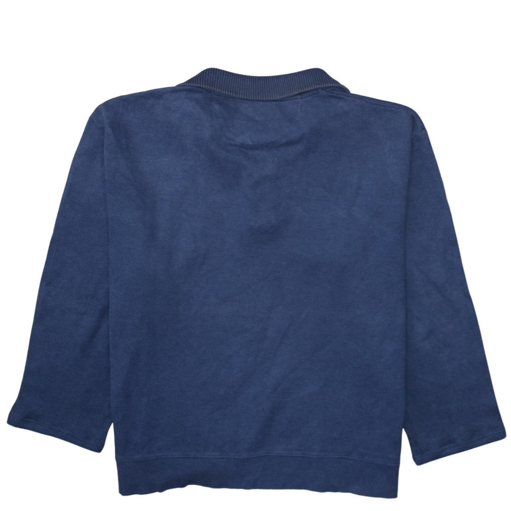 GANT Men’s Blue 2XL 1/4 Zip Cotton Basic Jacket