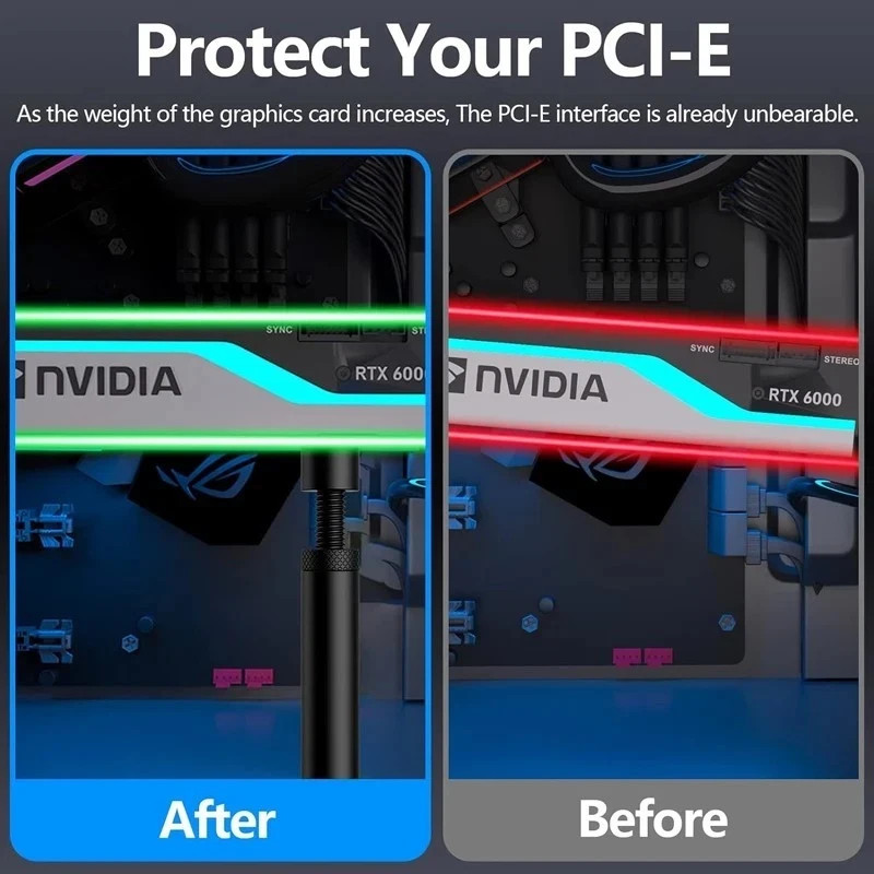 Graphics Card GPU Support Bracket Video Card Sag Holder Bracket GPU Holder Anti