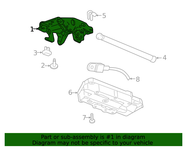 Genuine GM Passenger Side Front Folding Top Latch 13426129