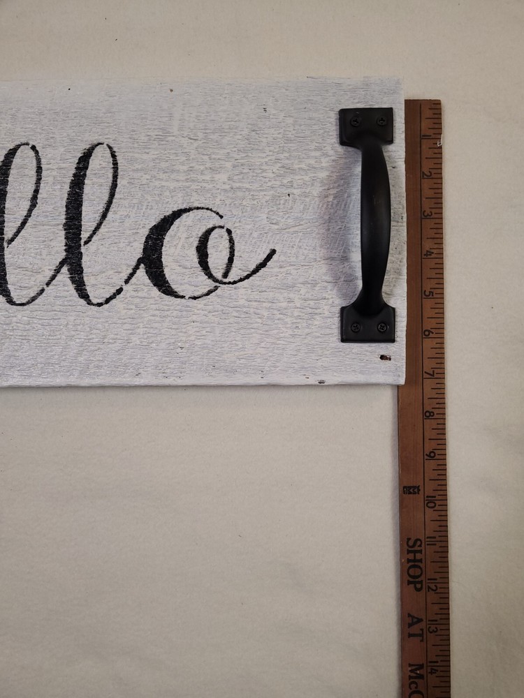 " Hello " Wooden Handmade Serving Tray