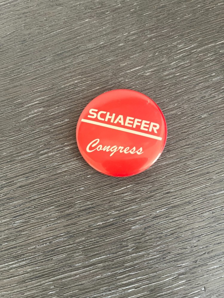 Vintage Schaefer Congress 1.5'' Button Pin - Colorado