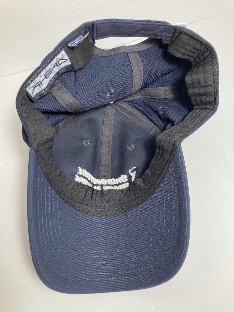 Bridgestone Senior Players Cap Hat Blue Adjustable Stretch Missing Button