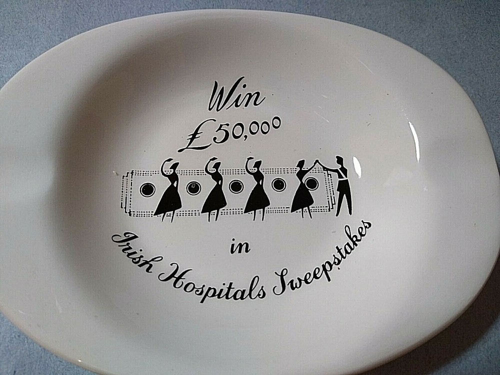 Arklow Irish Hospitals Sweepstakes ceramic ashtray