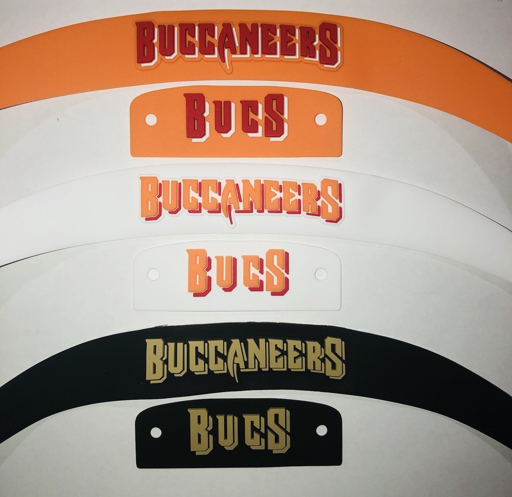 Buccaneers Full Size Speed Helmet 3D Bumpers