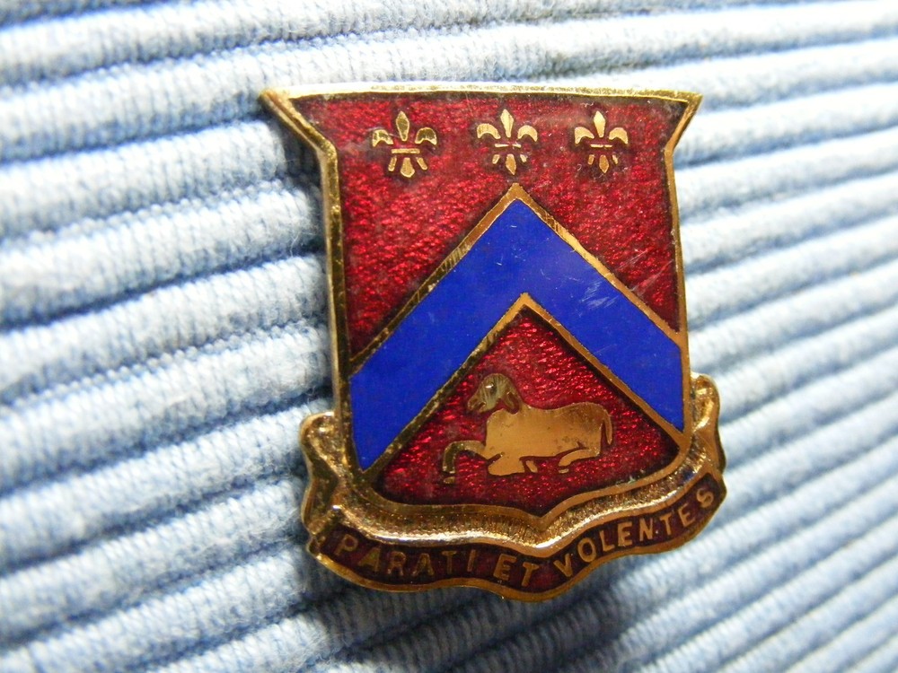 WW2 123rd Field Artillery Unit Crest