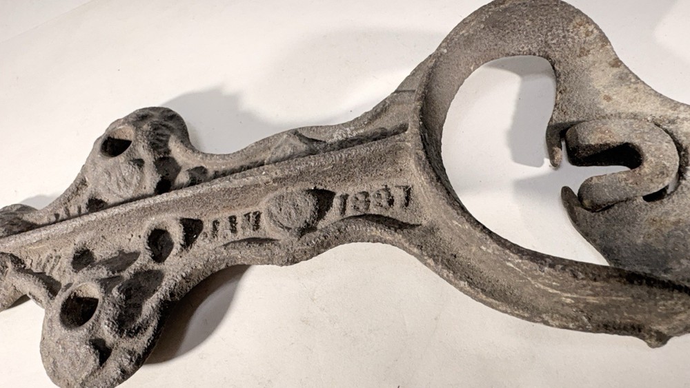 Antique Cast-Iron Blacksmith Hardware 1885 U