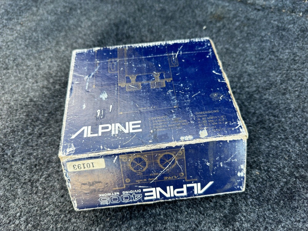 ALPINE Dividing Network 4005 & Original Box.