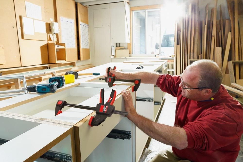 Bessy Trigger clamps 4-Pack: Dual Size, High Strength & Quick Release Design