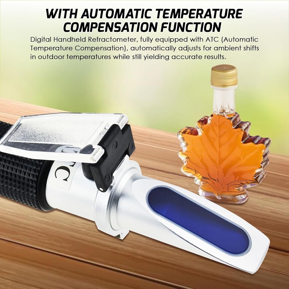0-10 Brix Refractometer for Testing Sugar Content Maple sap Syrup, Low-Concen...