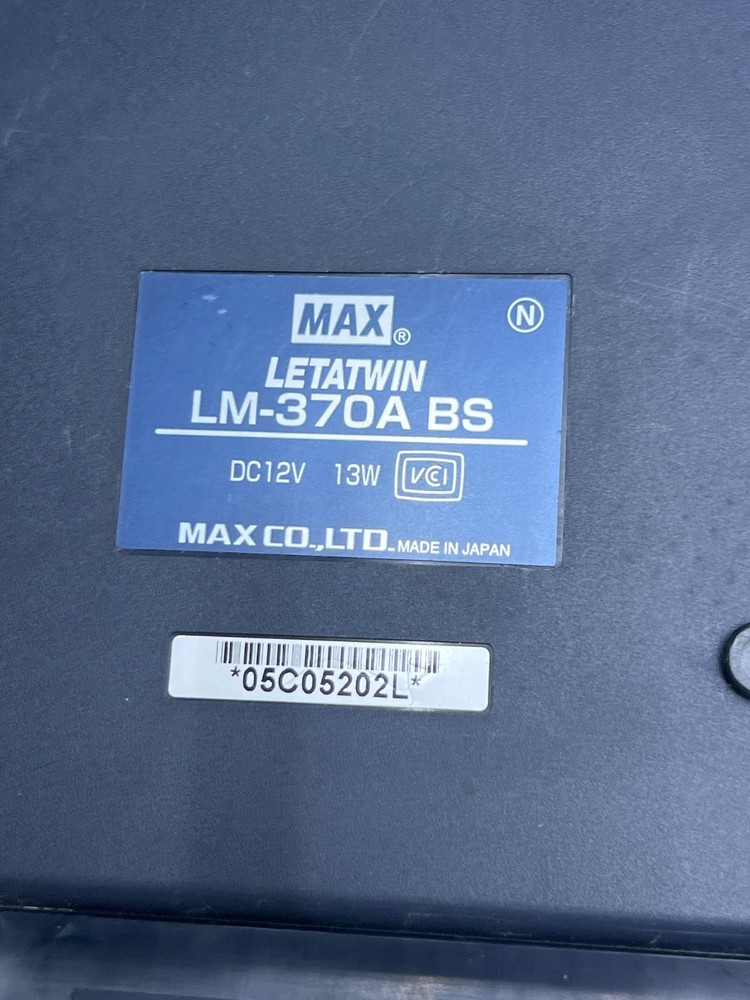 Max LM-370A Letatwin Electronic Lettering Machine