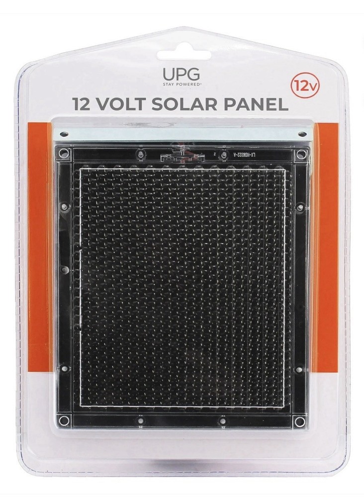 Solar Panel - Universal Power Group 12V Solar Panel for Outdoor Charging.
