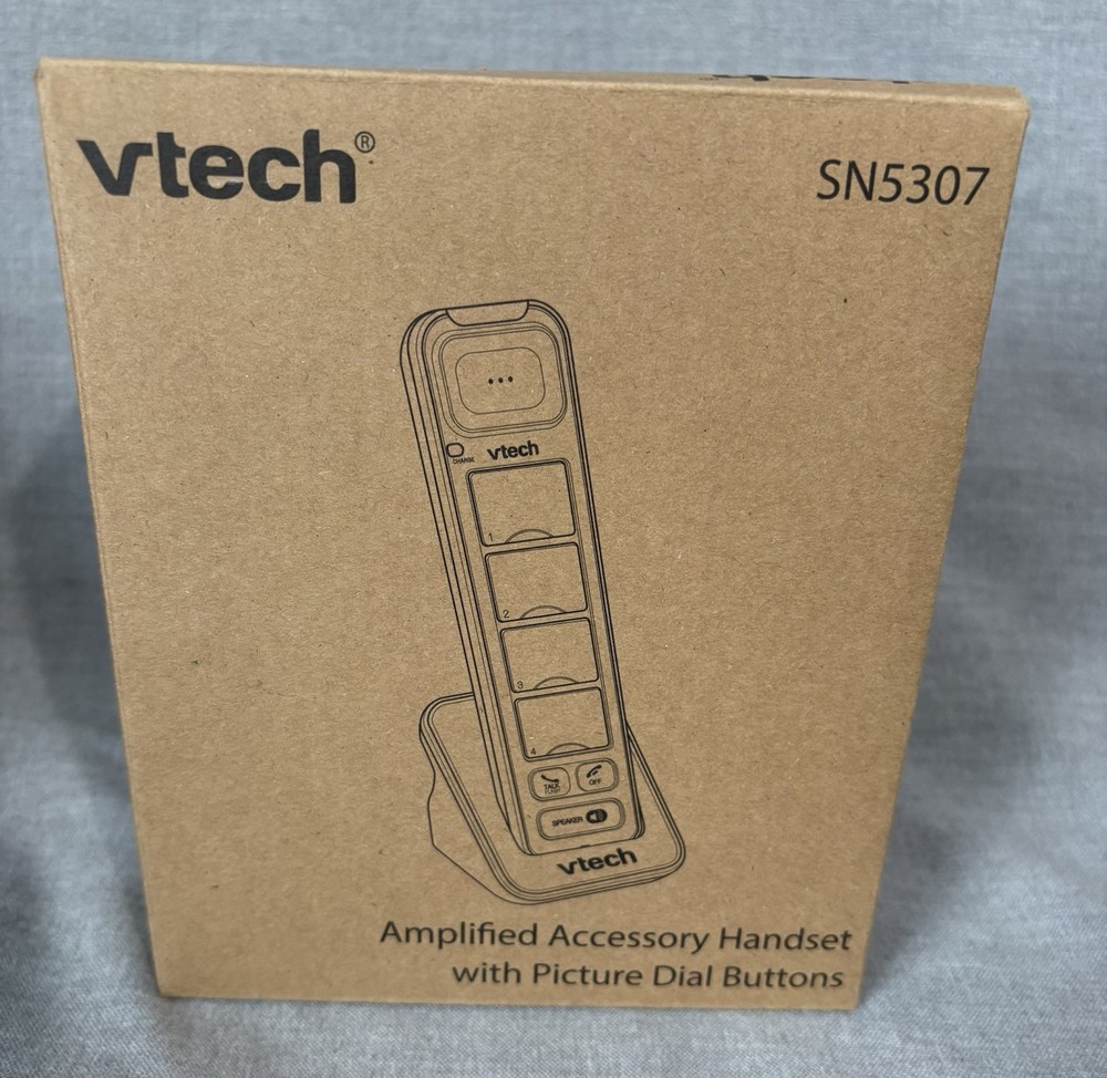 VTech SN5307 Amplified Accessory Elderly Handset With Big Picture Dial Buttons