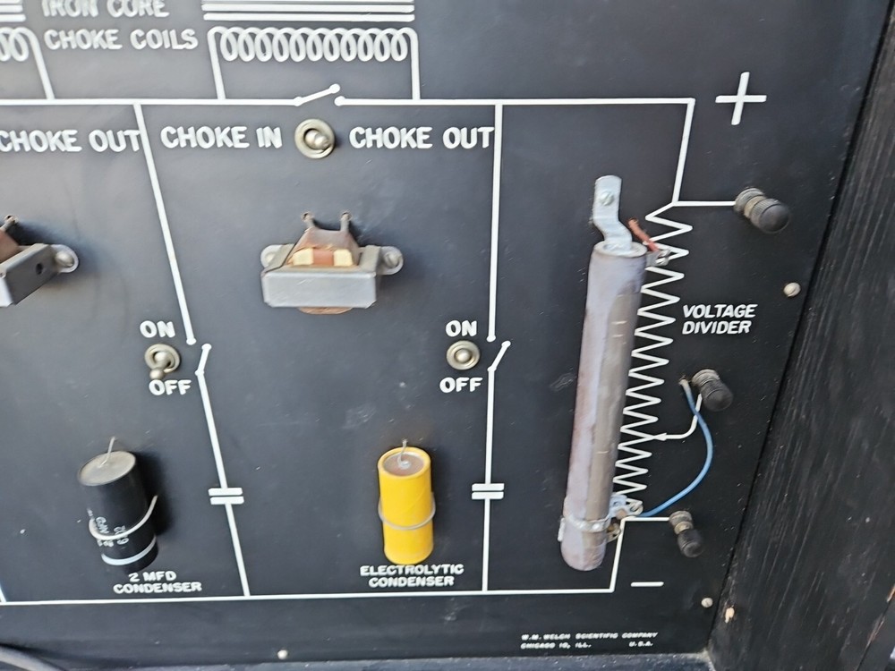 rare Welch Scientific Input Output Wave Current Training Teaching display 66S4