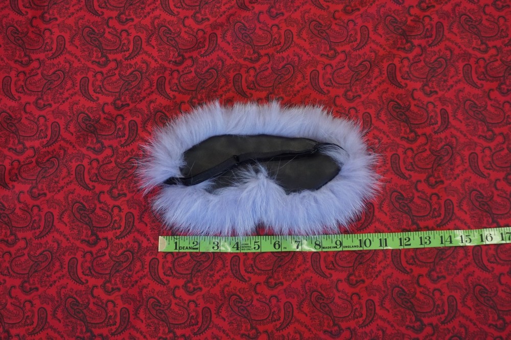 Lilac Fox Fur Sleep Mask Blindfold
